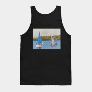 Sailing On The Lake Tank Top